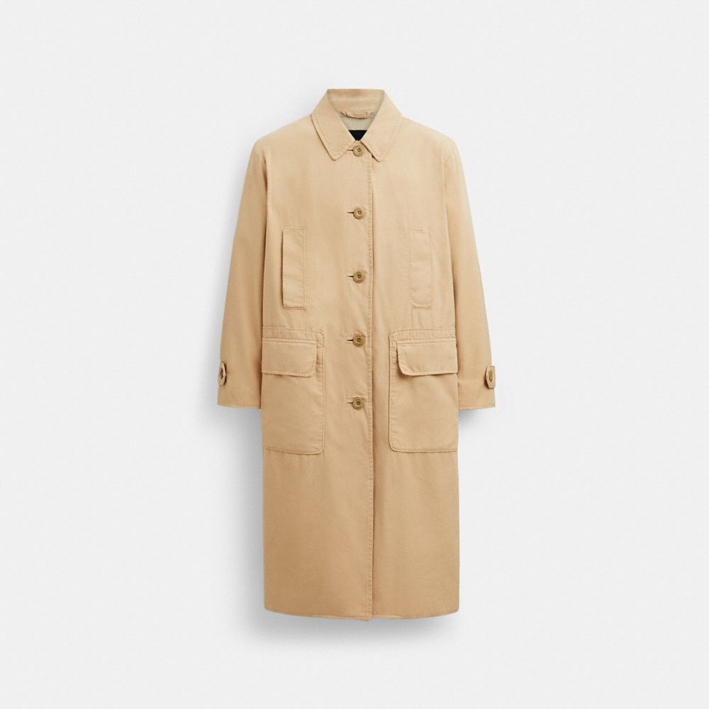 Coach Regenerative Cotton Balmacaan Luz Caqui | COH865939