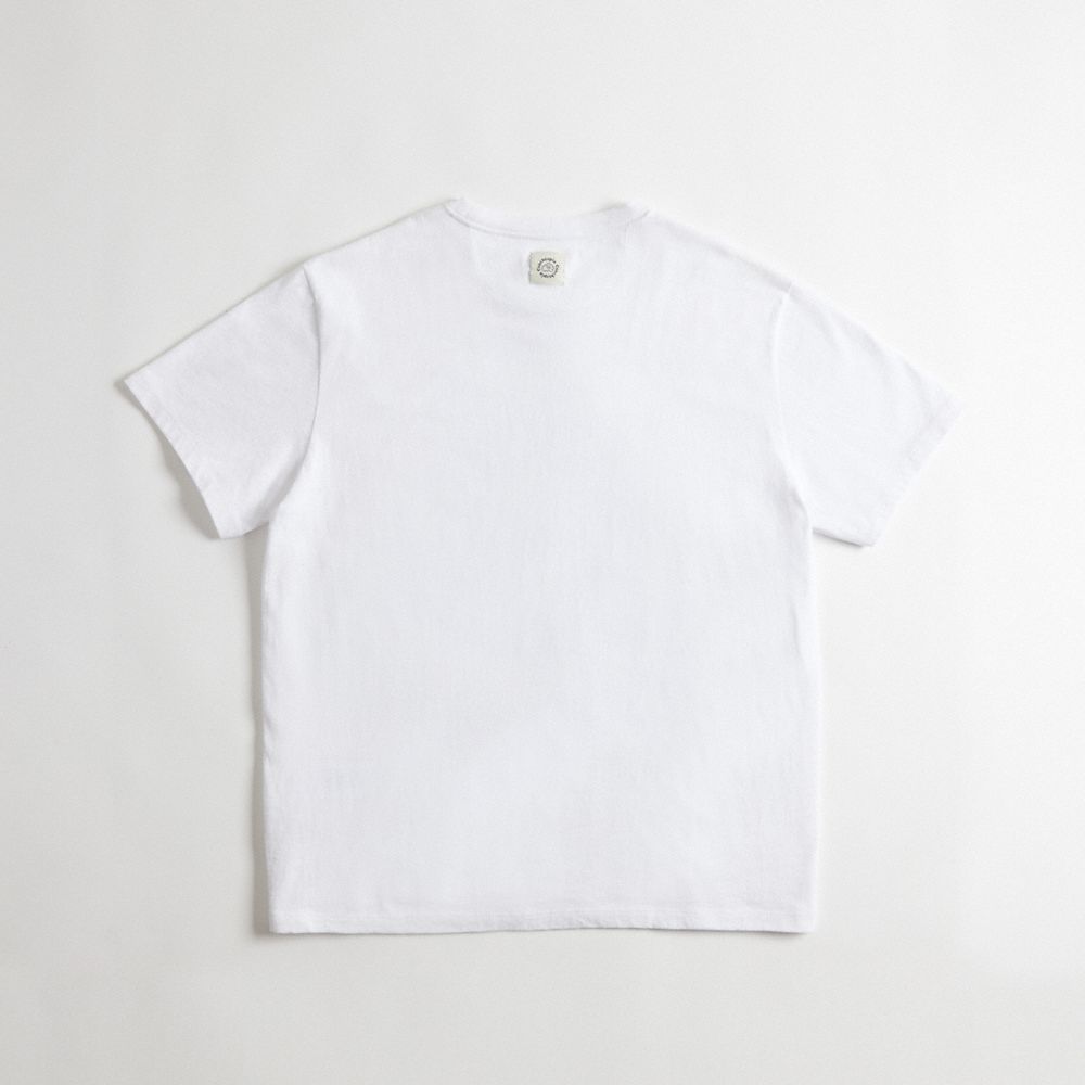 Coach Relaxed T Shirt In 97% Recycled Cotton: This Is Coachtopia Branco | COH866912