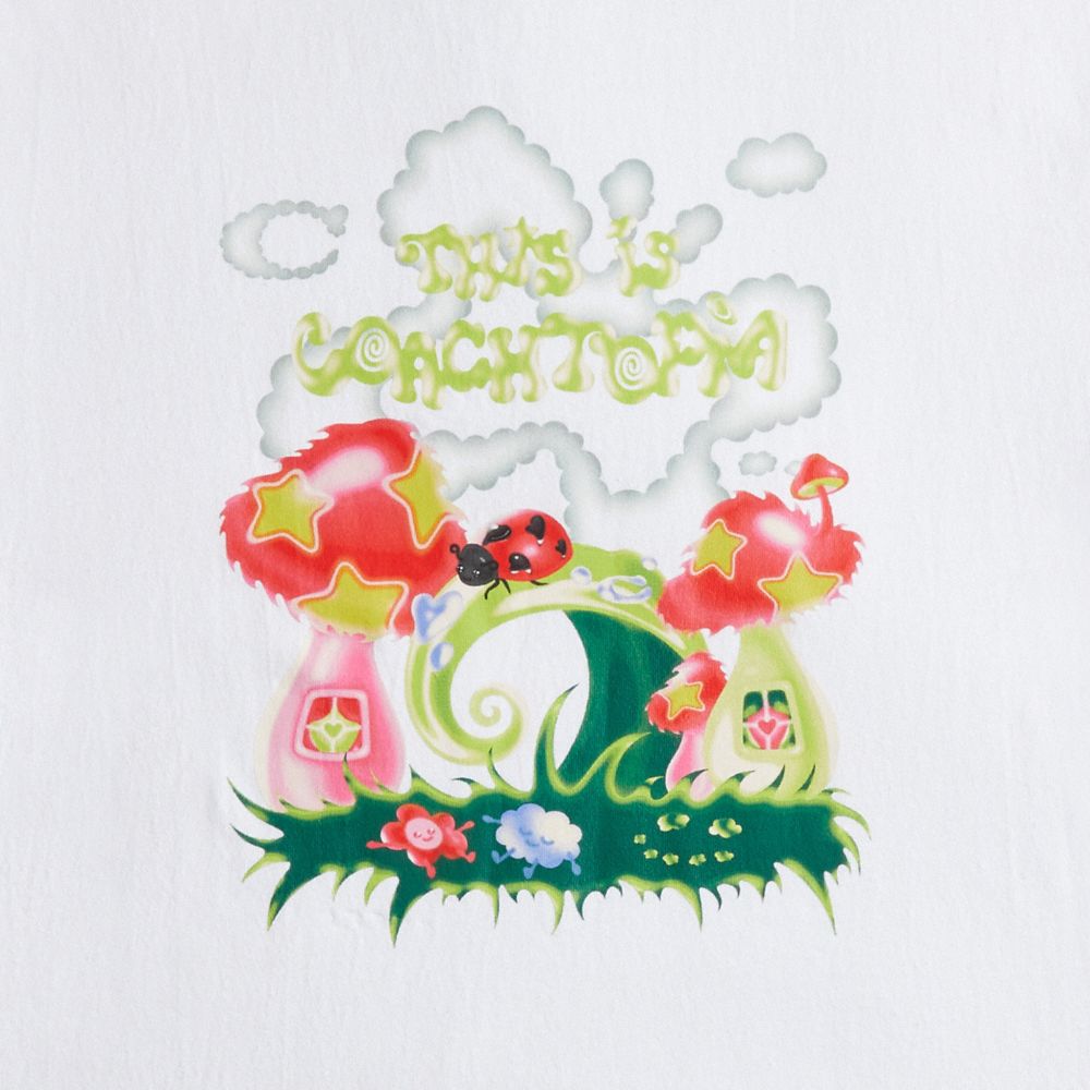 Coach Relaxed T Shirt In 97% Recycled Cotton: This Is Coachtopia Branco | COH866912