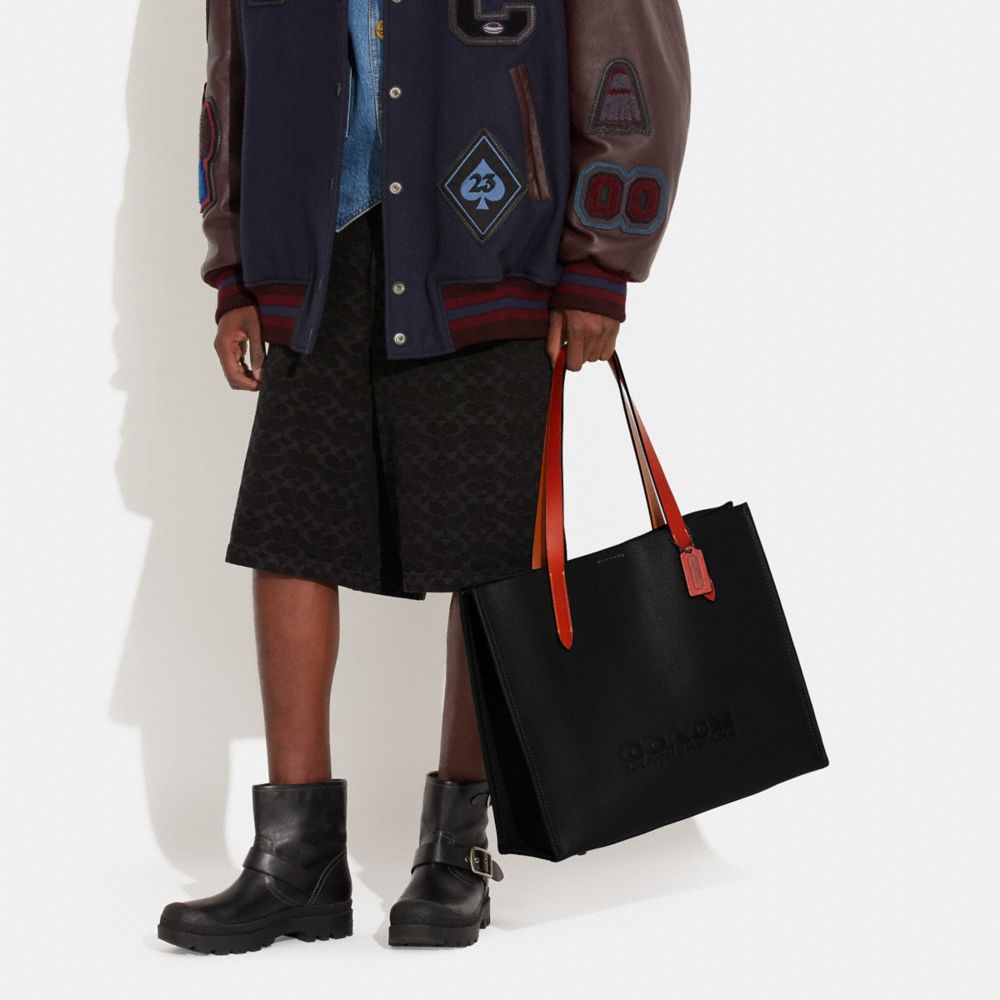 Coach Relay Tote Bag Pretas | COH866523