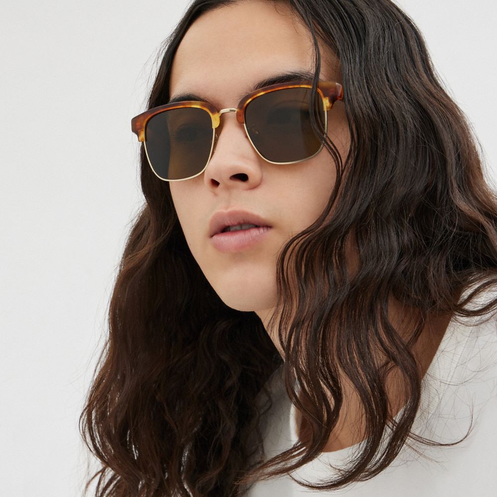 Coach Retro Sunglasses Marrom | COH867079