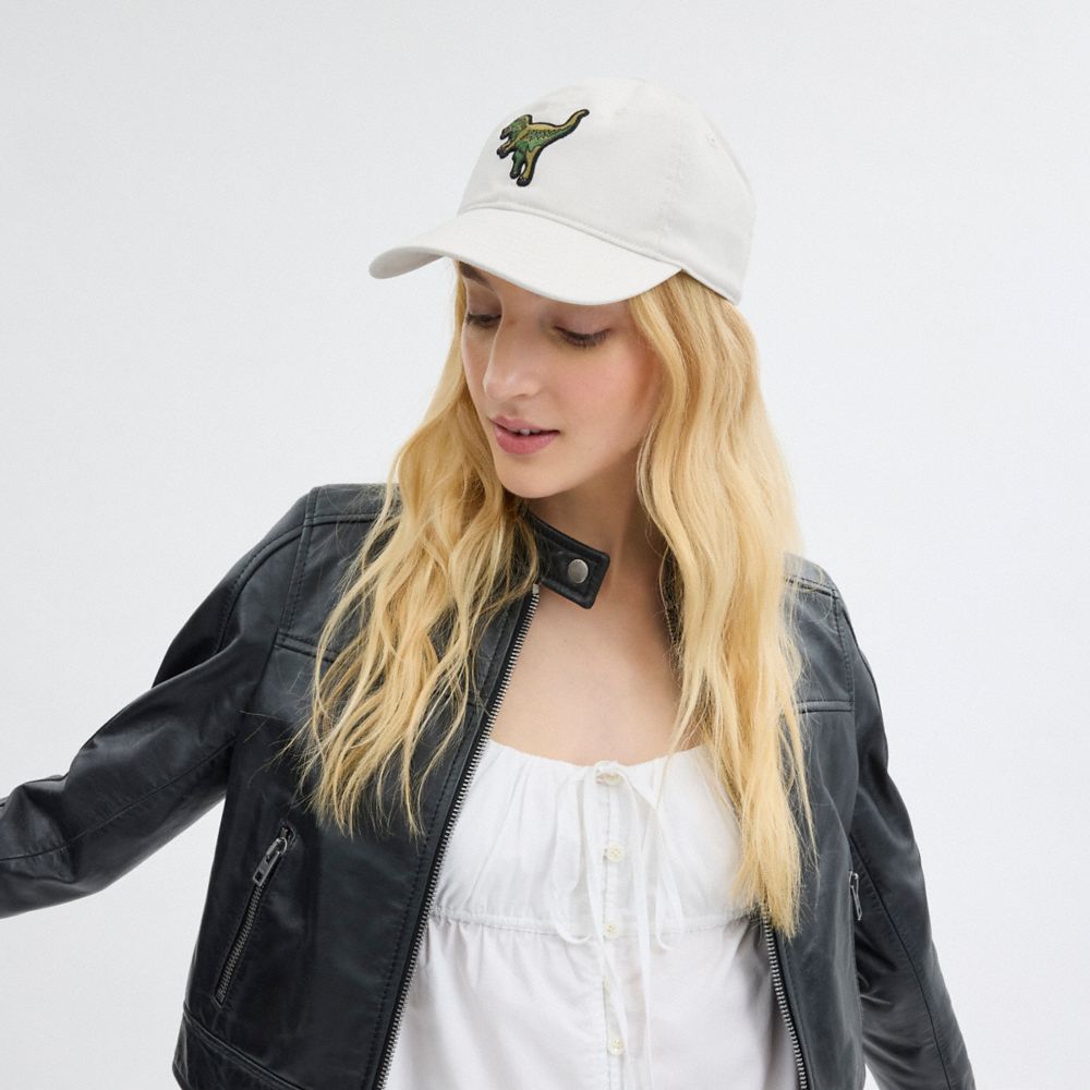 Coach Rexy Patch Baseball Hat Branco | COH867043