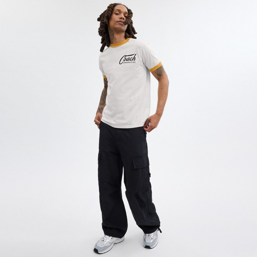 Coach Ringer T Shirt Cinzentas | COH866926