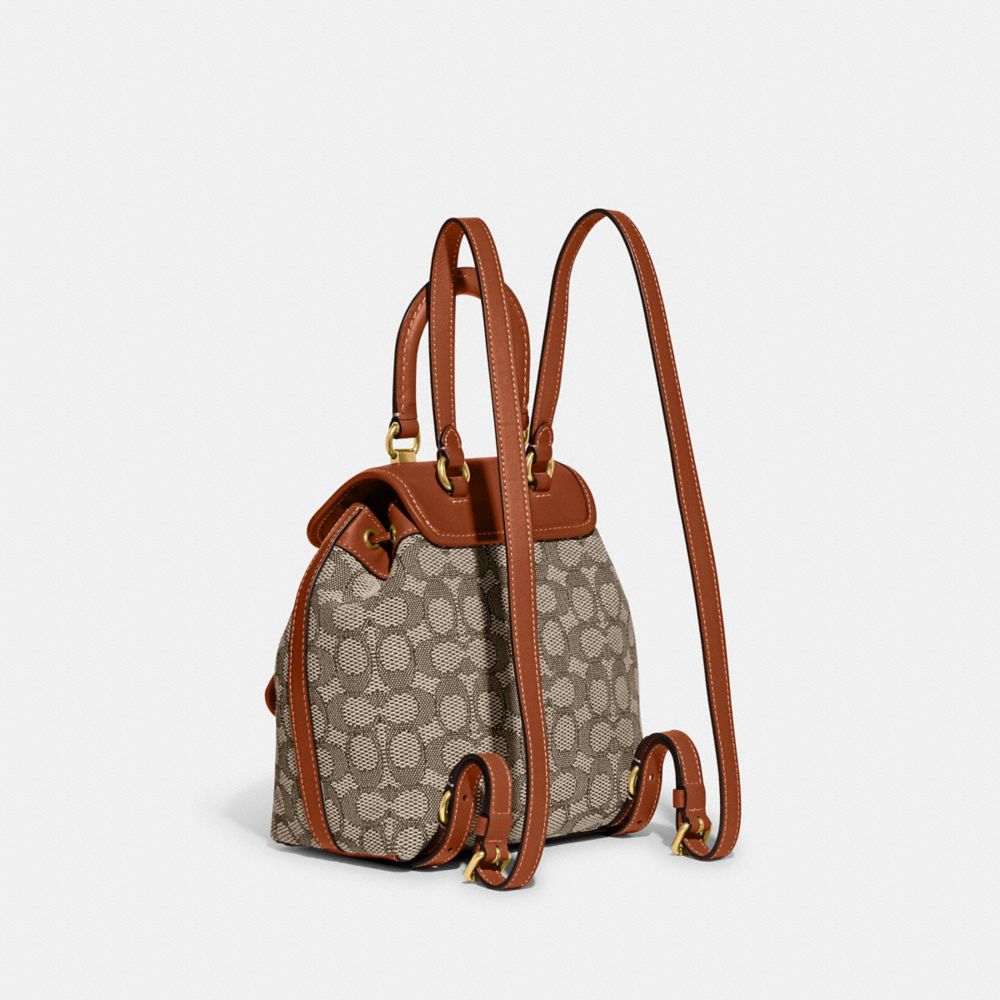Coach Riya Backpack 21 In Signature Textile Jacquard Multicoloridas | COH865478