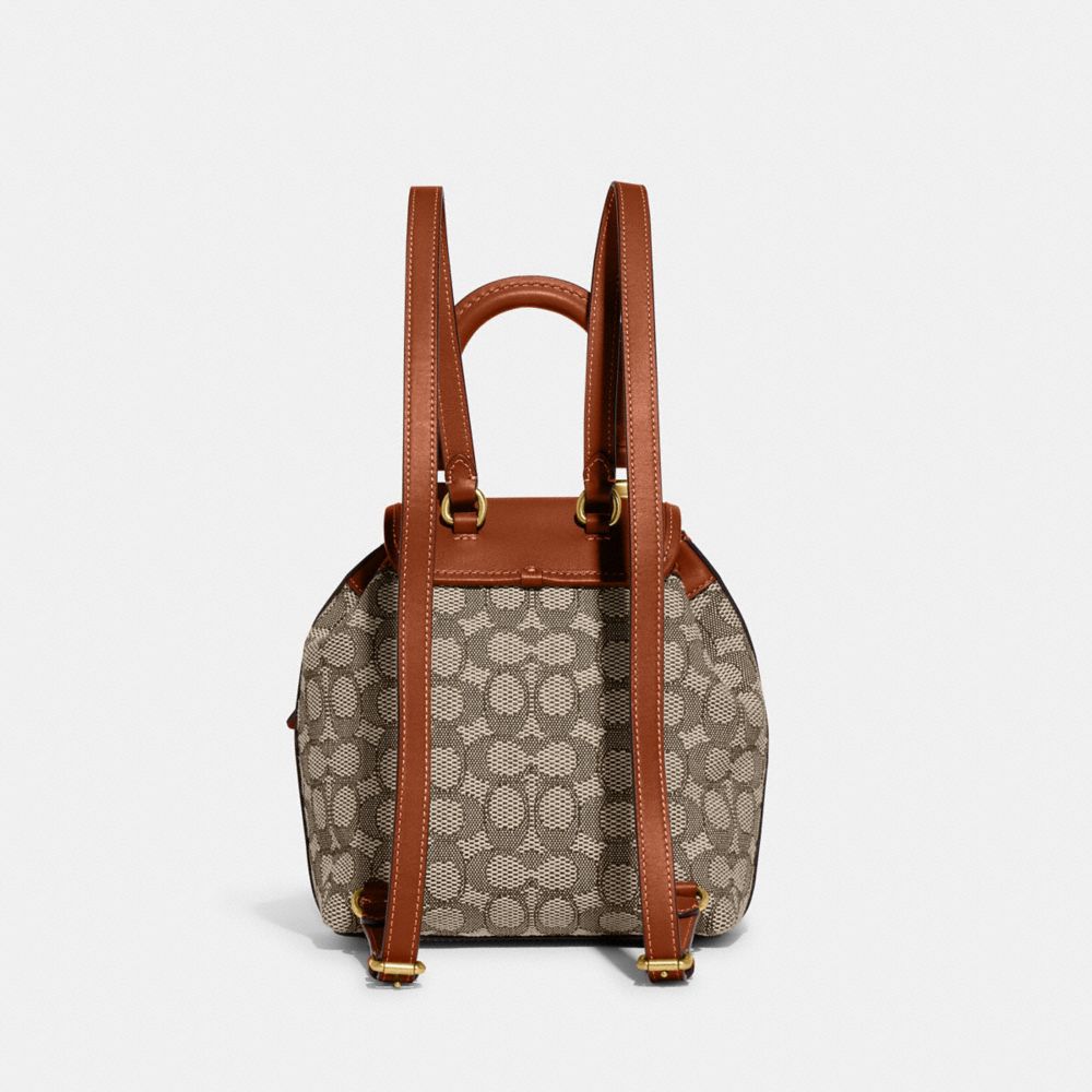 Coach Riya Backpack 21 In Signature Textile Jacquard Multicoloridas | COH865478
