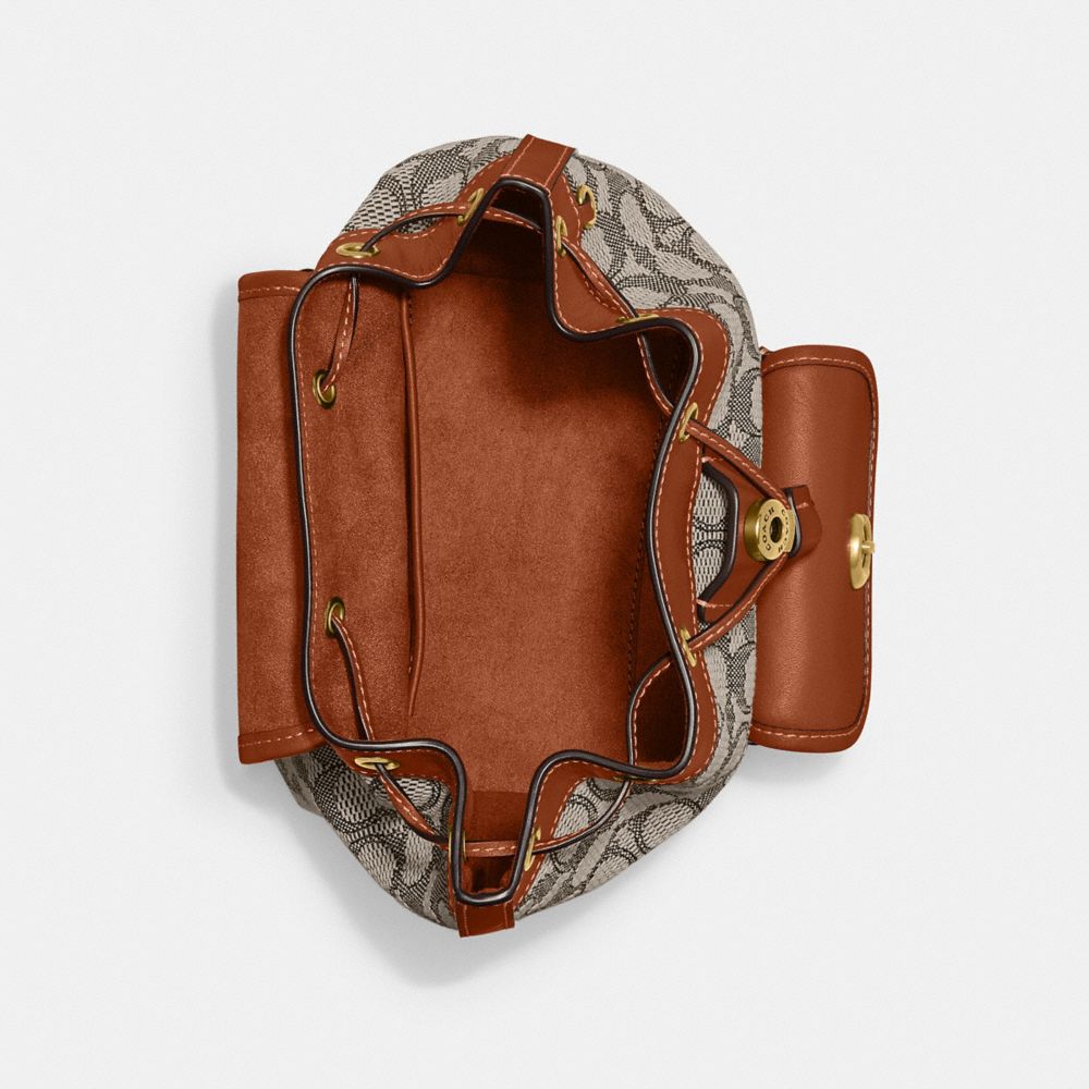 Coach Riya Backpack 21 In Signature Textile Jacquard Multicoloridas | COH865478