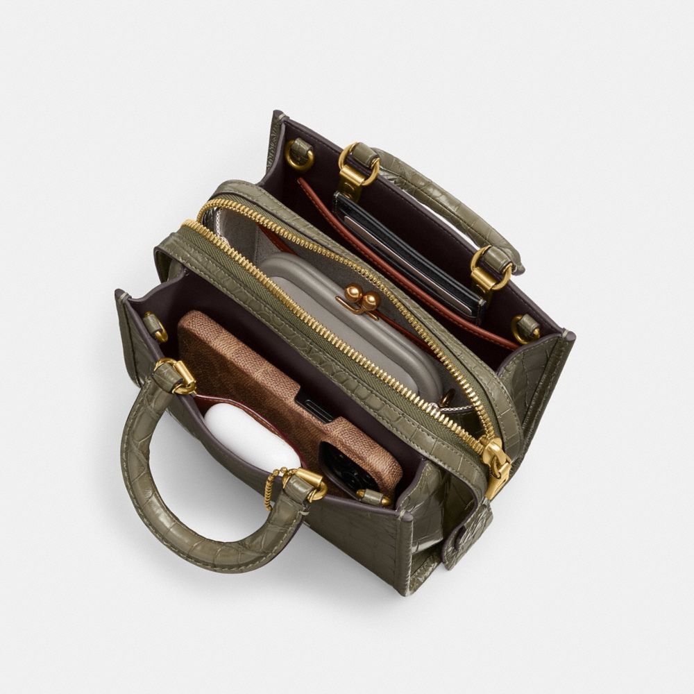 Coach Rogue 20 In Alligator Verde Oliva | COH865137