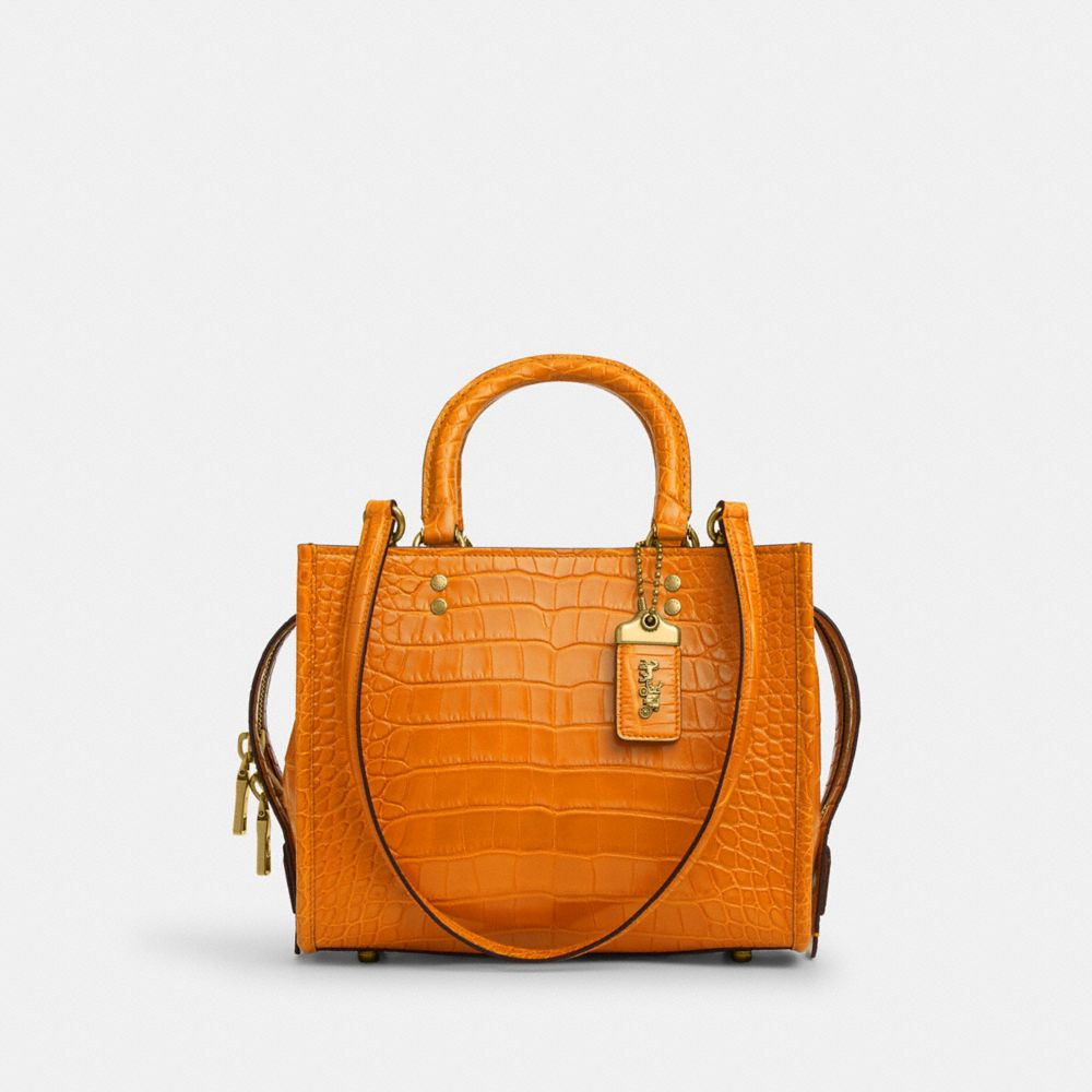 Coach Rogue Bag 25 In Alligator Laranja | COH865120