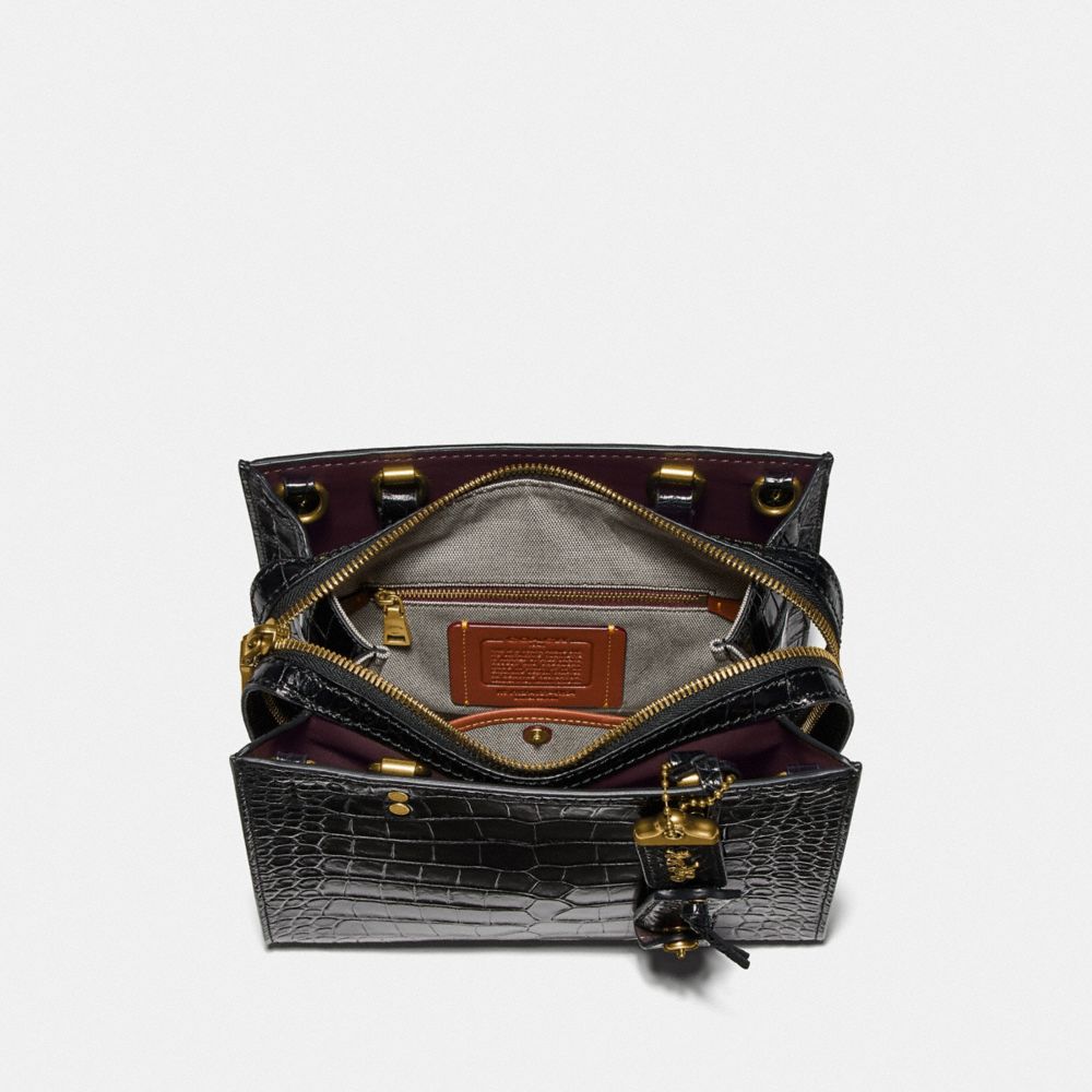 Coach Rogue Bag 25 In Alligator Pretas | COH864864