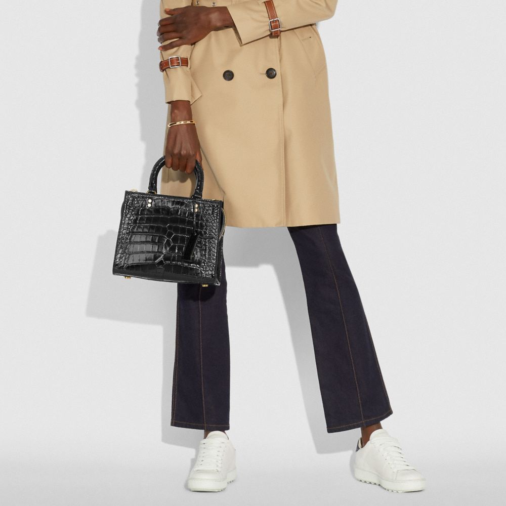 Coach Rogue Bag 25 In Alligator Pretas | COH864864