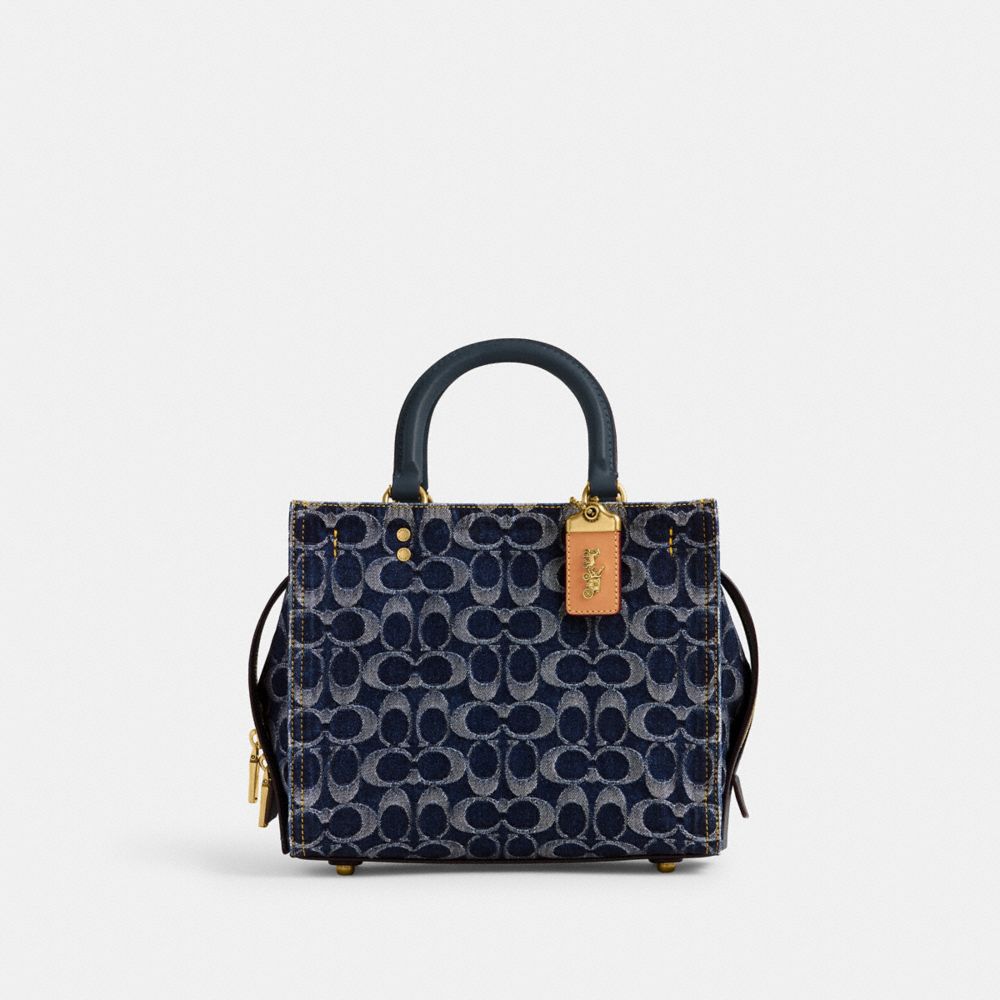 Coach Rogue Bag 25 In Signature Denim Azuis | COH864926
