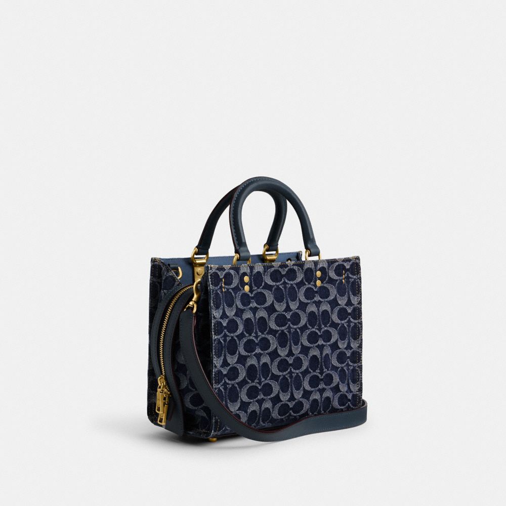 Coach Rogue Bag 25 In Signature Denim Azuis | COH865178