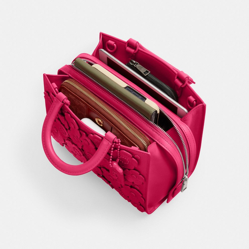 Coach Rogue Bag 25 With Tea Rose Prateadas | COH865180