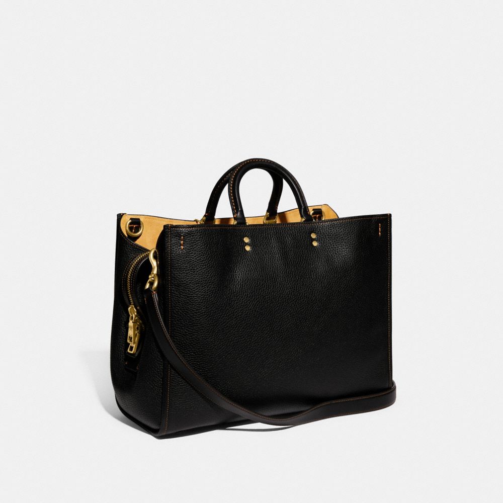 Coach Rogue Bag 39 In Regenerative Leather Pretas | COH865161