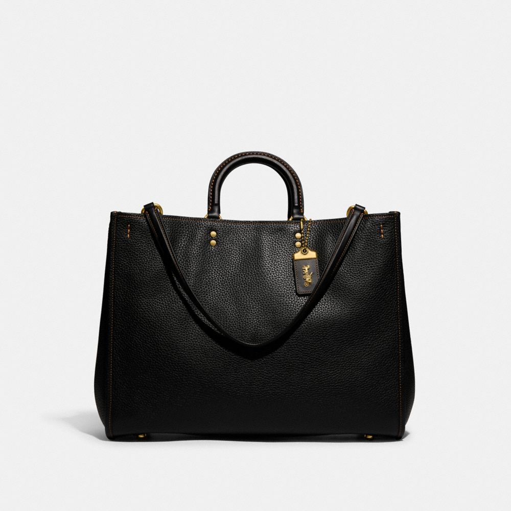 Coach Rogue Bag 39 In Regenerative Leather Pretas | COH865161