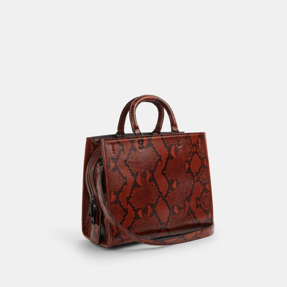 Coach Rogue Bag In Snakeskin Azuis Cinzentas Laranja | COH865135