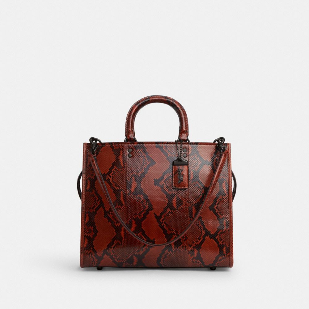 Coach Rogue Bag In Snakeskin Azuis Cinzentas Laranja | COH865135