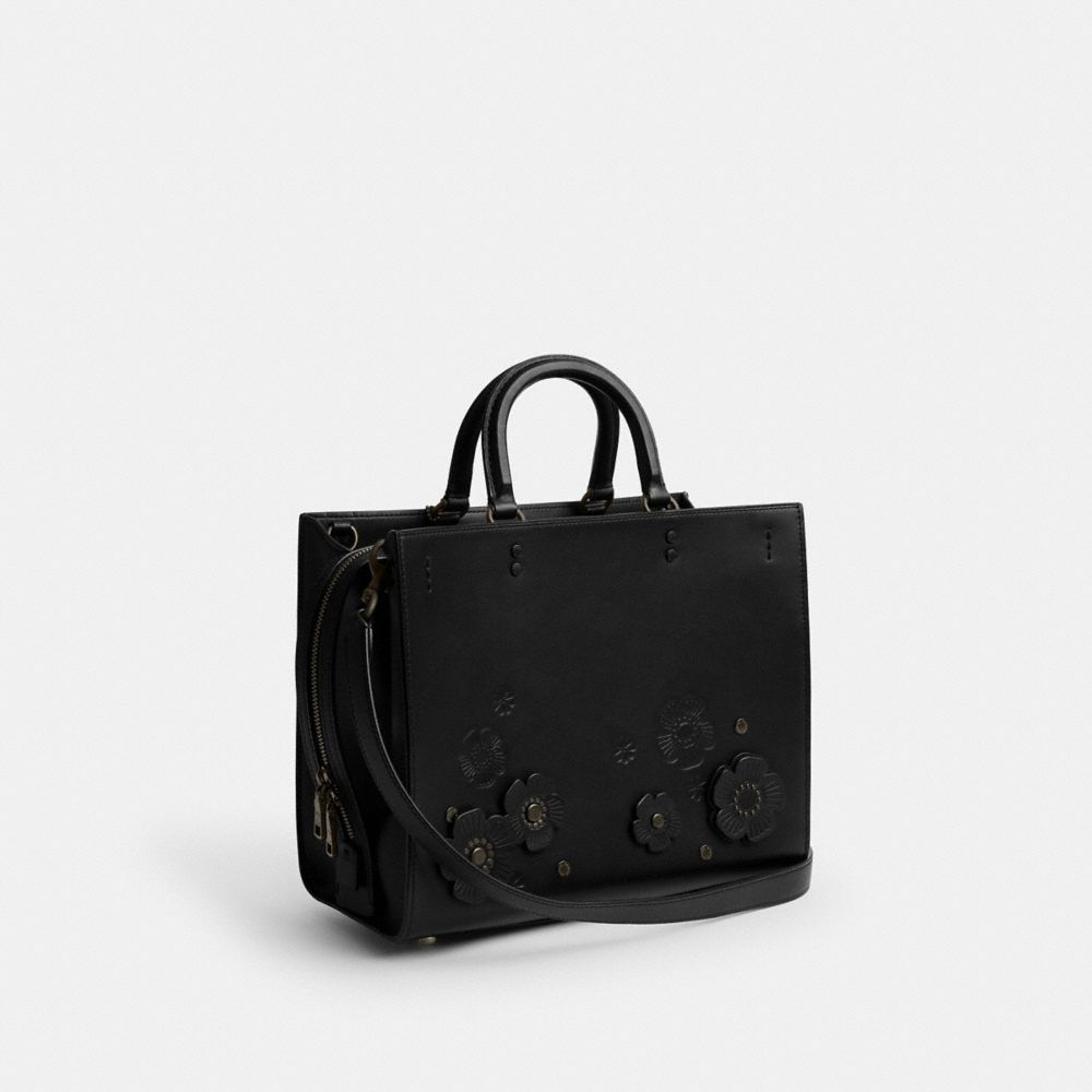 Coach Rogue Bag With Tea Rose Pretas Pretas | COH865166