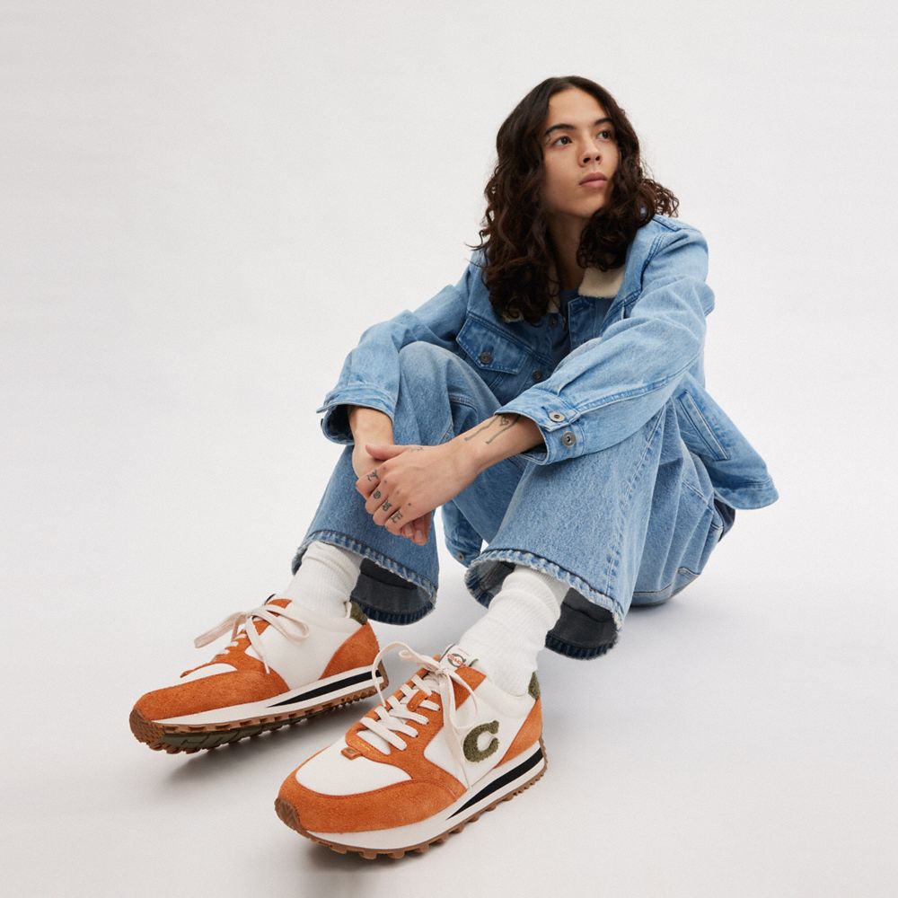 Coach Runner Sneaker Marrom Laranja | COH866783