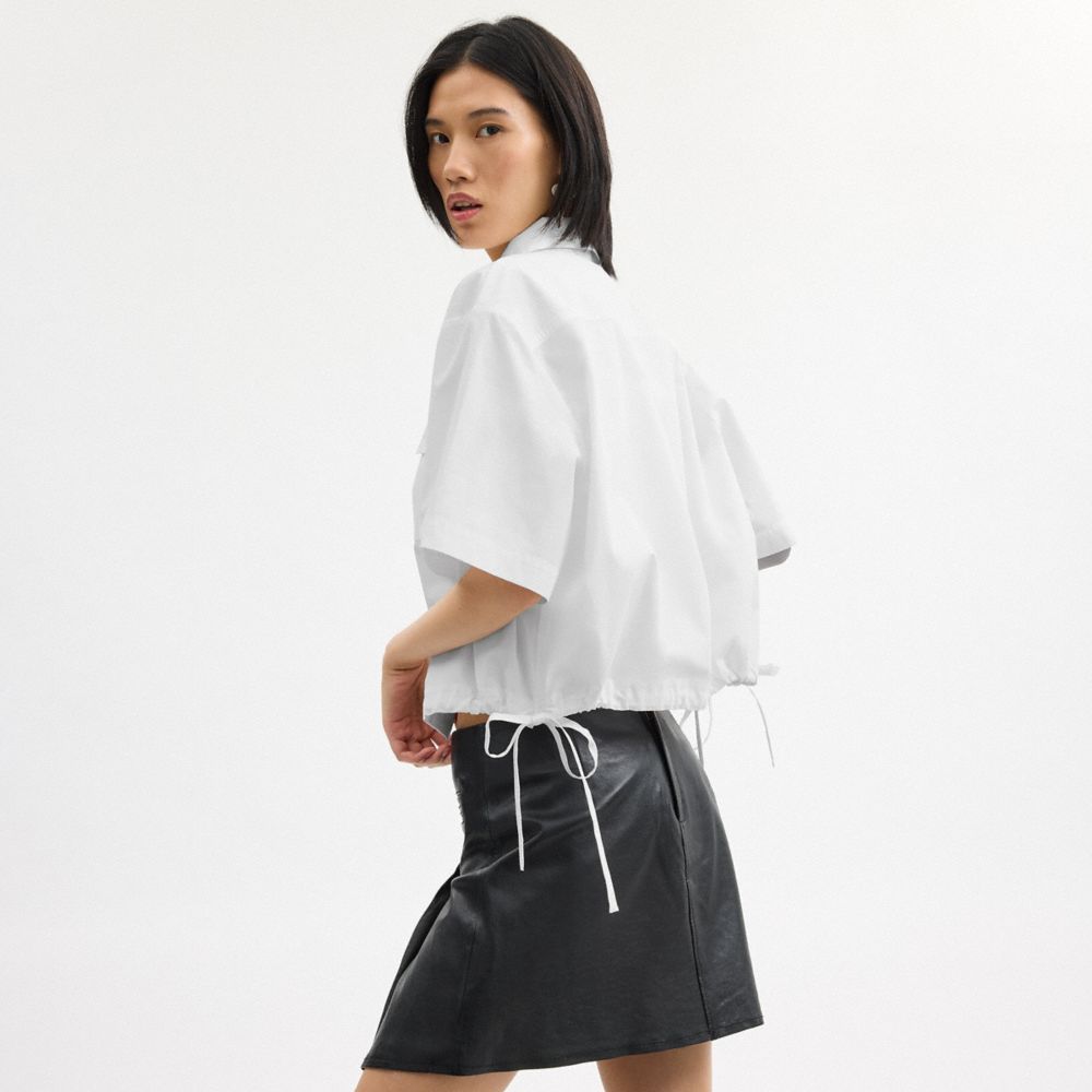Coach Shirt In Organic Cotton Branco | COH866002