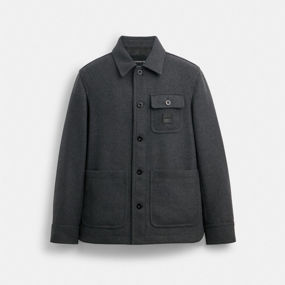 Coach Shirt Jacket Cinzentas | COH866861