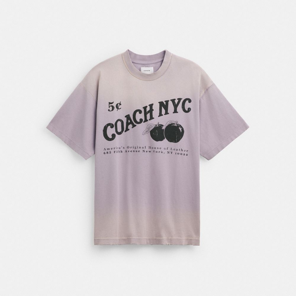 Coach Signature Apple T Shirt Roxo | COH866921