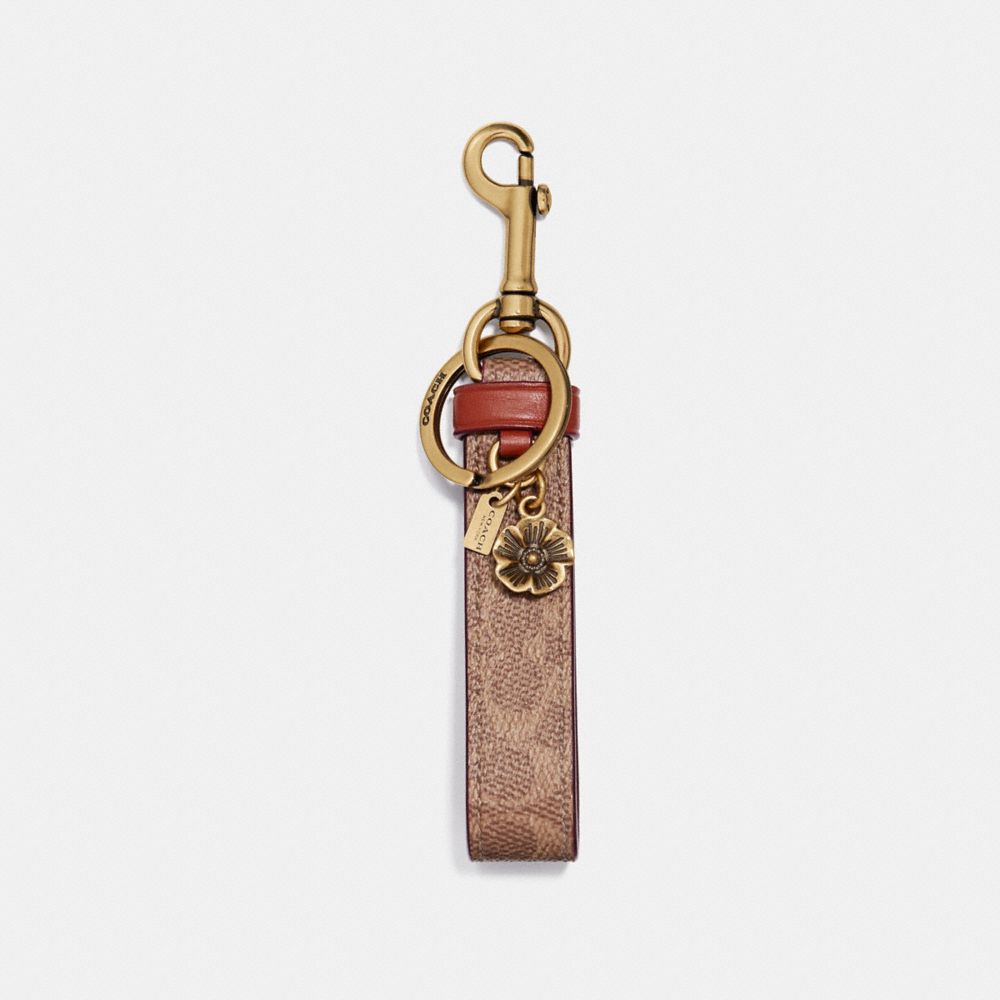 Coach Signature Charm Loop Douradas | COH866455