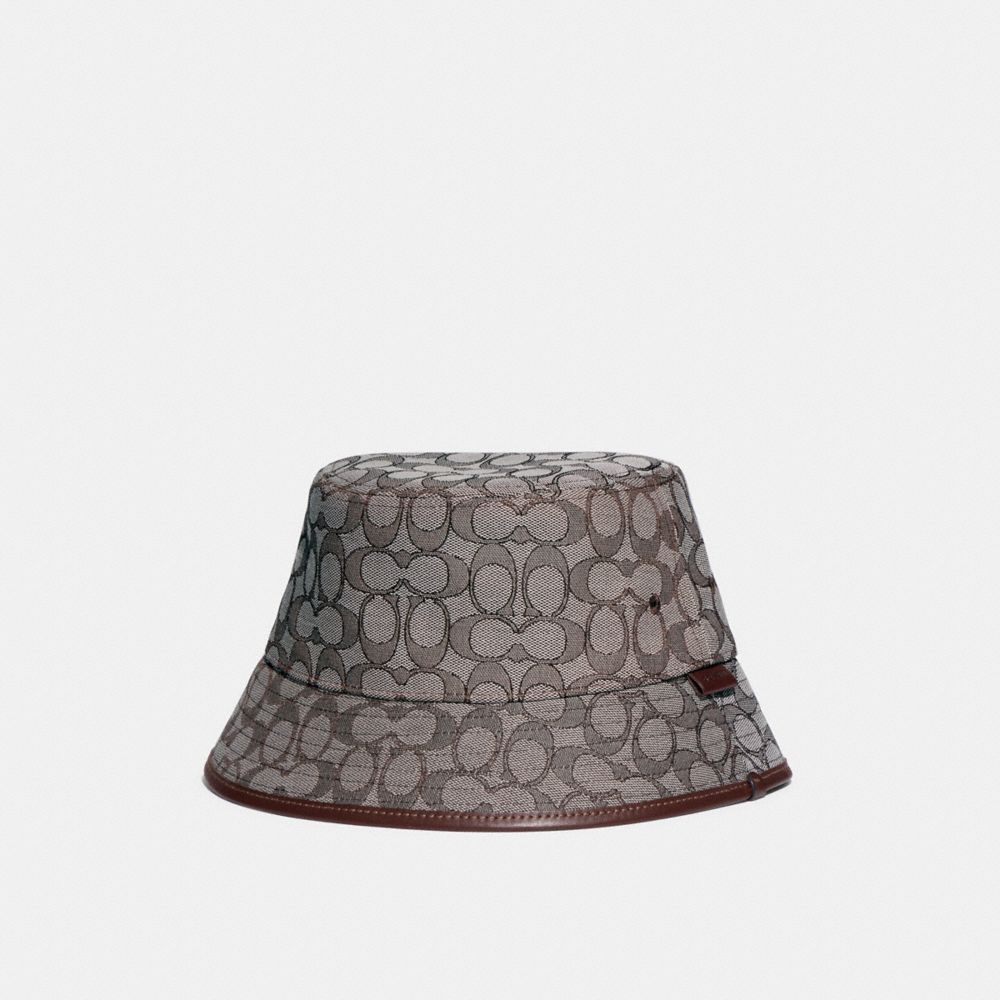 Coach Signature Jacquard Bucket Hat Azul Claro | COH867033