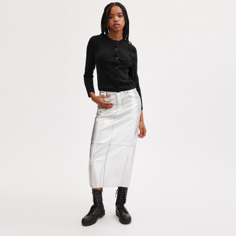 Coach Signature Knit Cropped Cardigan Pretas | COH865958