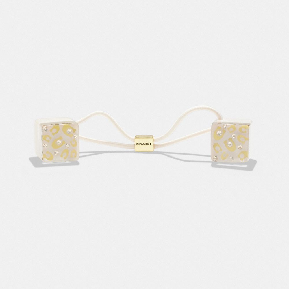 Coach Signature Resin Dice Hair Ties Douradas | COH866147