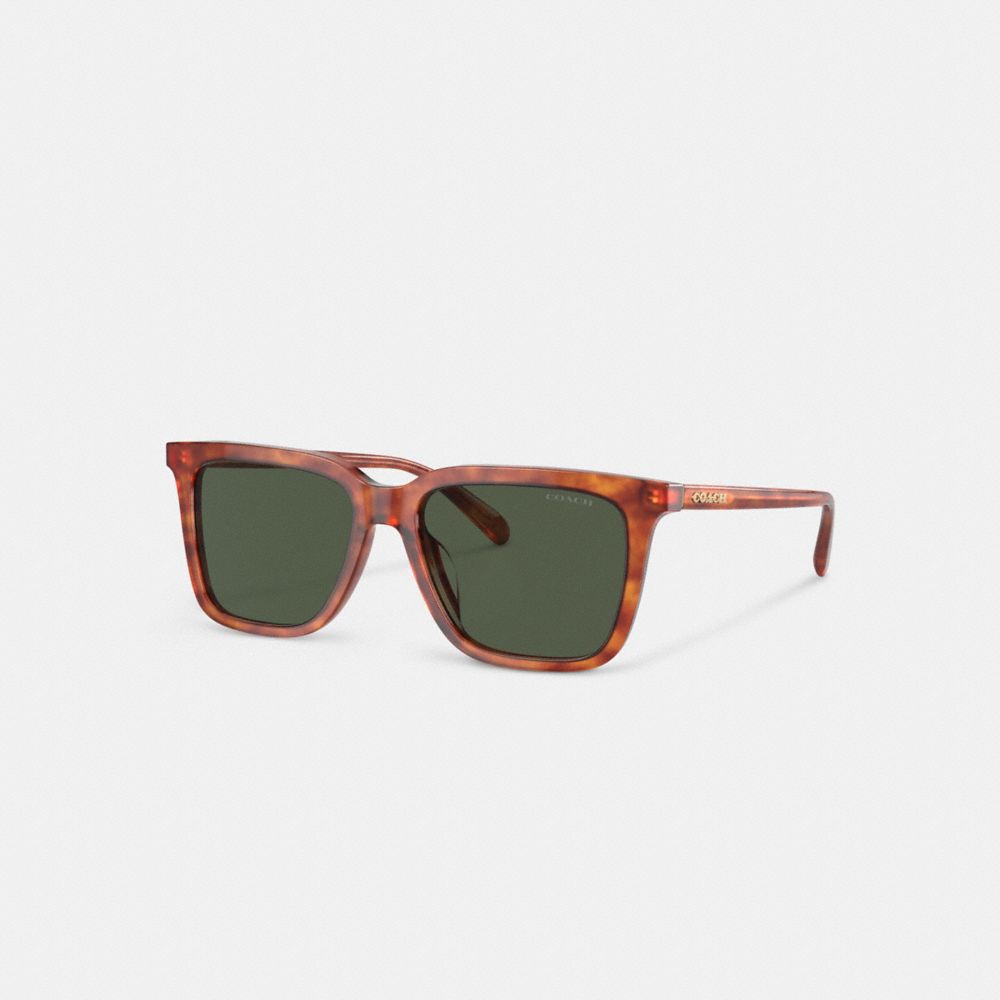 Coach Signature Square Sunglasses Verdes | COH866338