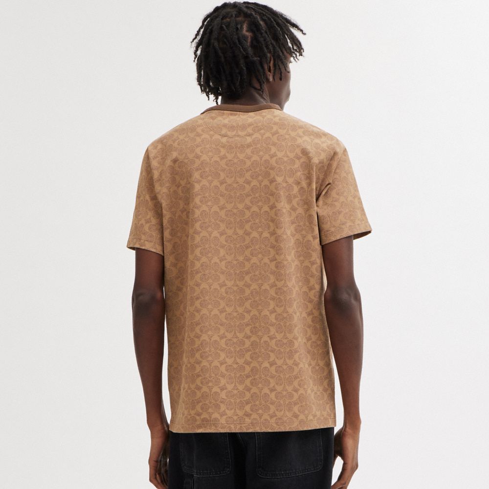 Coach Signature T Shirt Marrom | COH866907