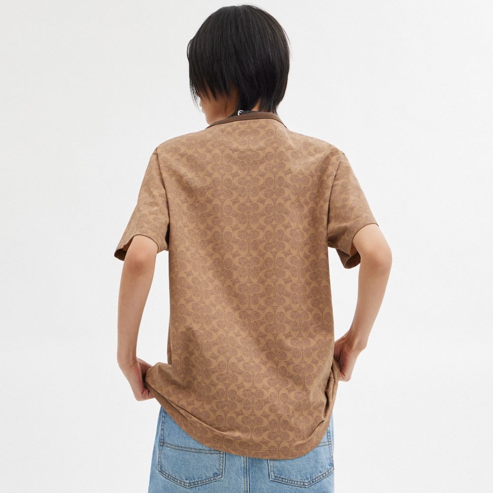 Coach Signature T Shirt Marrom | COH866907