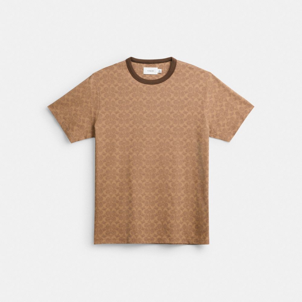 Coach Signature T Shirt Marrom | COH866907