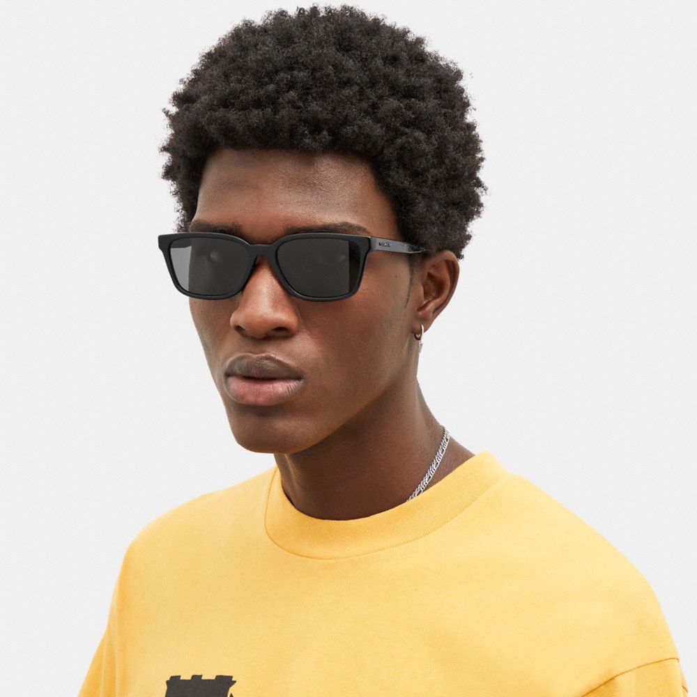 Coach Signature Workmark Square Sunglasses Pretas | COH867064
