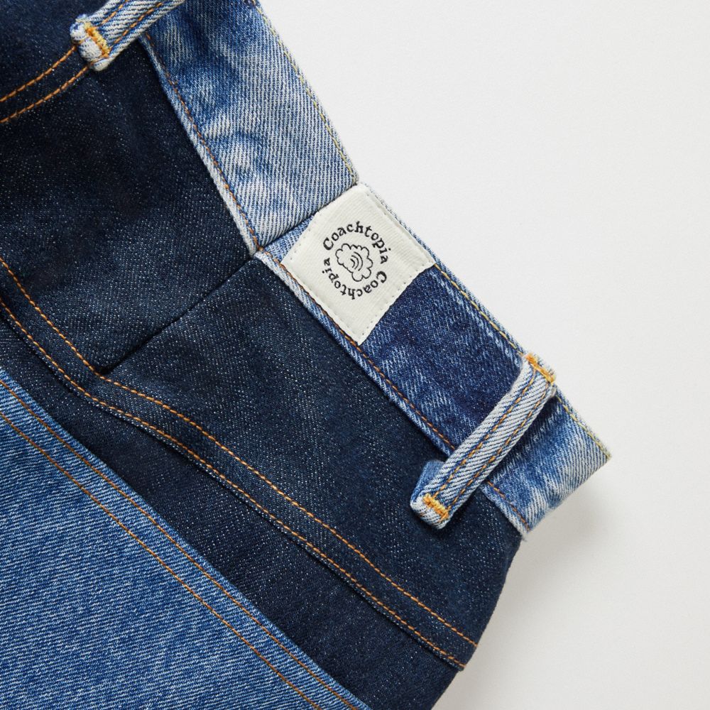 Coach Skater Jeans In Repurposed Denim Azuis | COH866021
