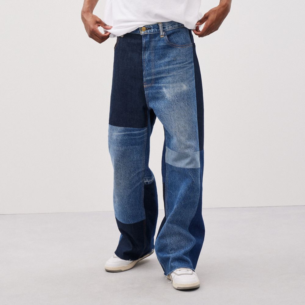Coach Skater Jeans In Repurposed Denim Azuis | COH866021