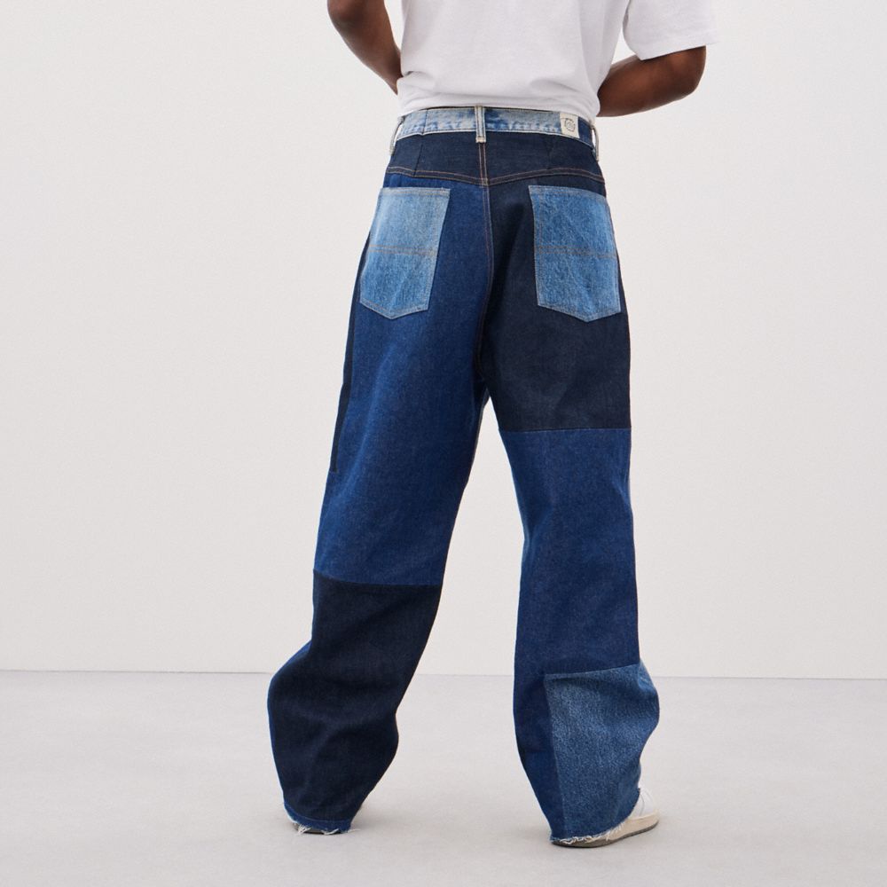 Coach Skater Jeans In Repurposed Denim Azuis | COH866021