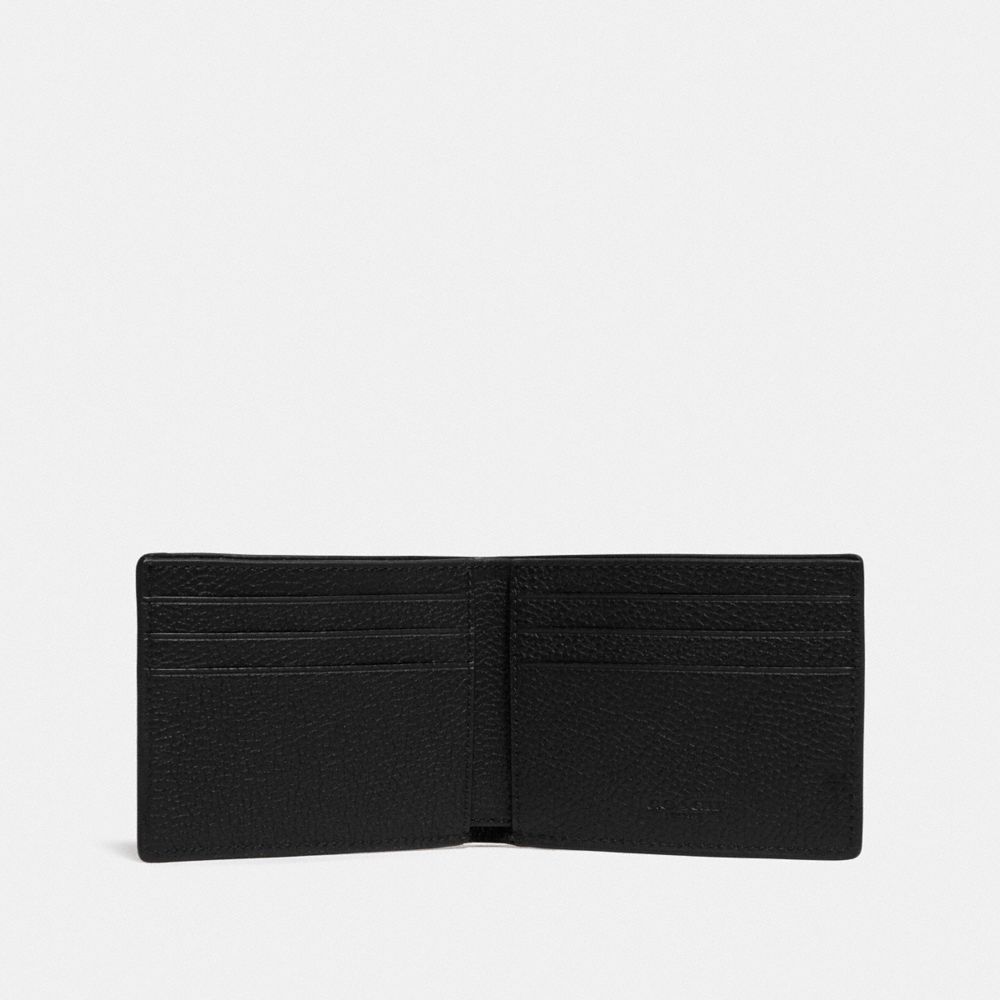 Coach Slim Billfold Wallet In Signature Leather Pretas | COH866710