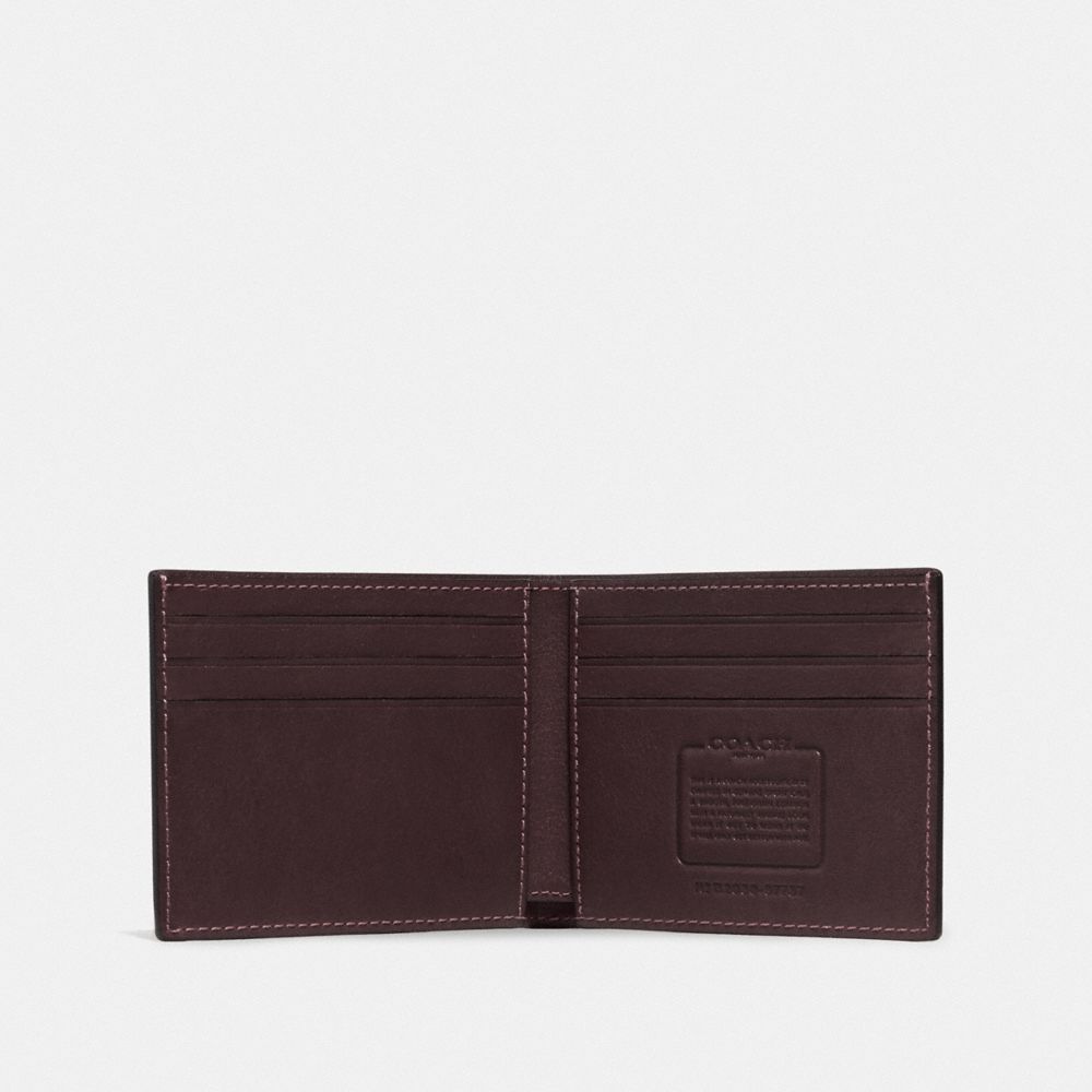 Coach Slim Billfold Wallet Marrom | COH866694