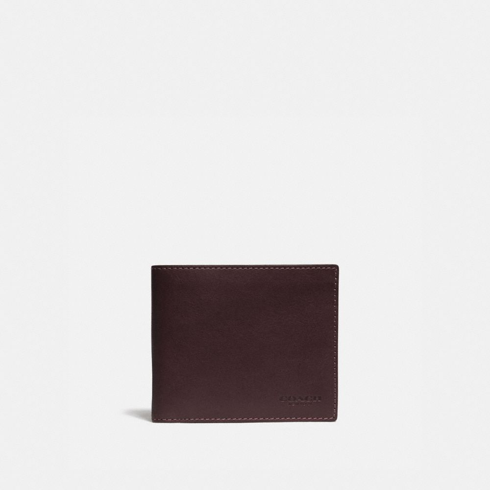 Coach Slim Billfold Wallet Marrom | COH866694