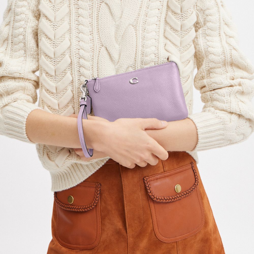 Coach Small Wristlet Prateadas Roxo | COH865622