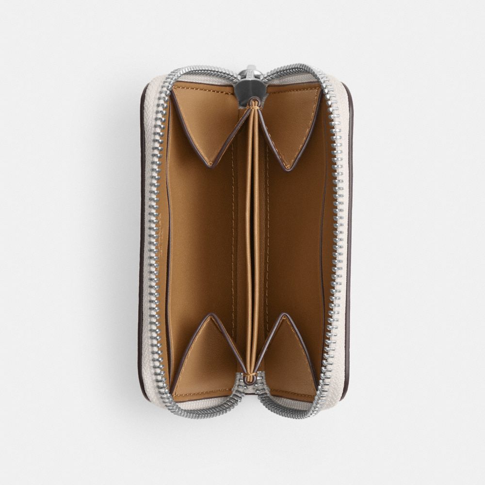 Coach Small Zip Around Card Case Branco | COH866738