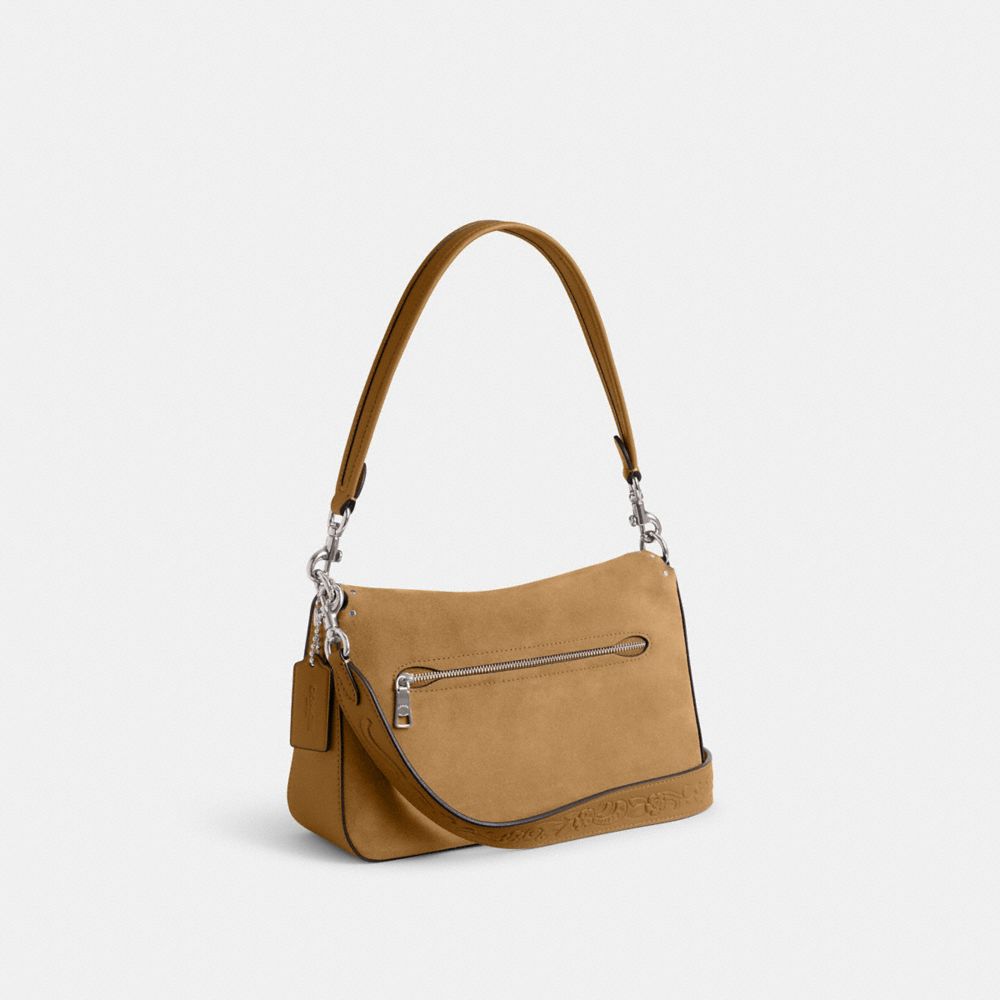 Coach Soft Tabby Shoulder Bag With Rivets And Tooling Prateadas | COH864955