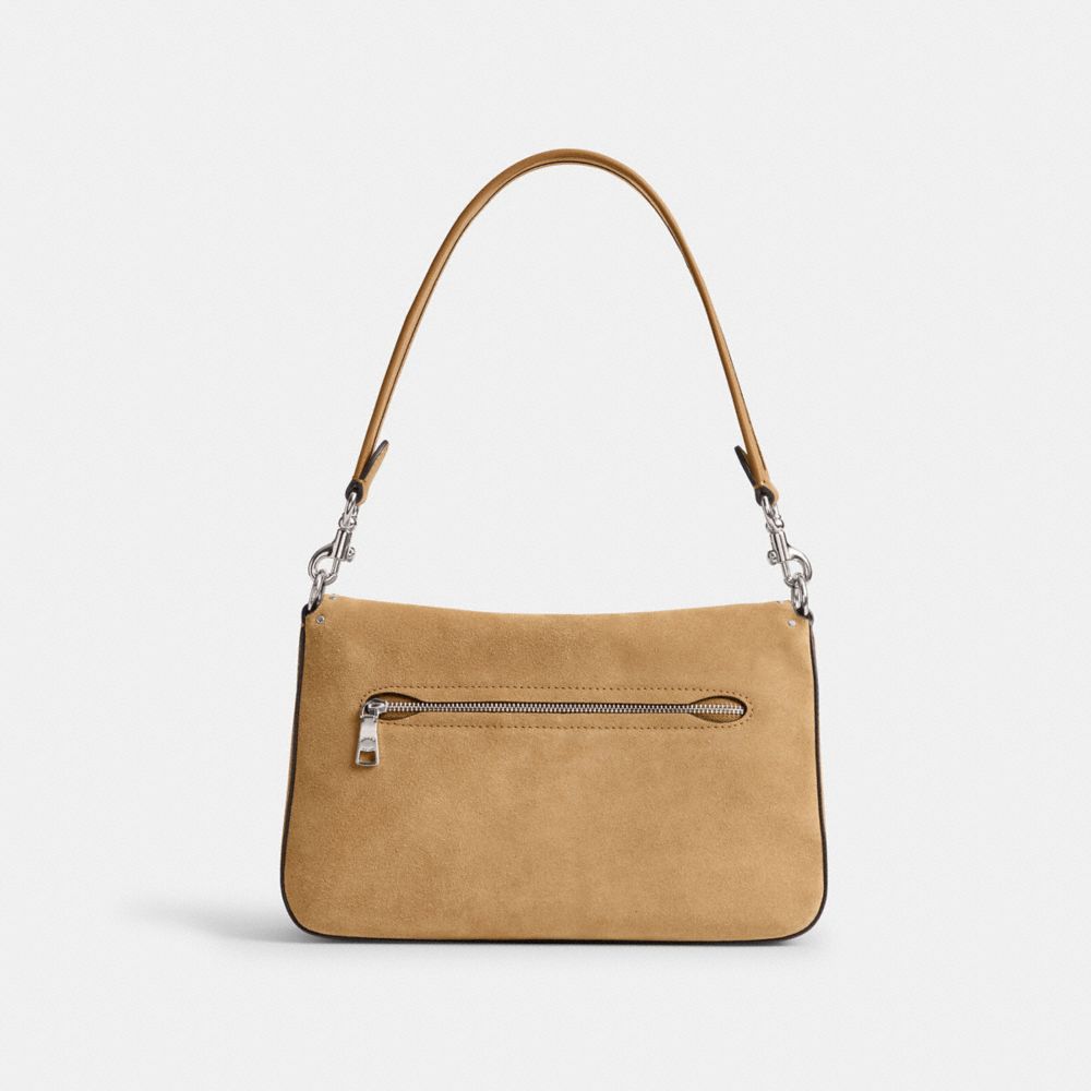 Coach Soft Tabby Shoulder Bag With Rivets And Tooling Prateadas | COH864955