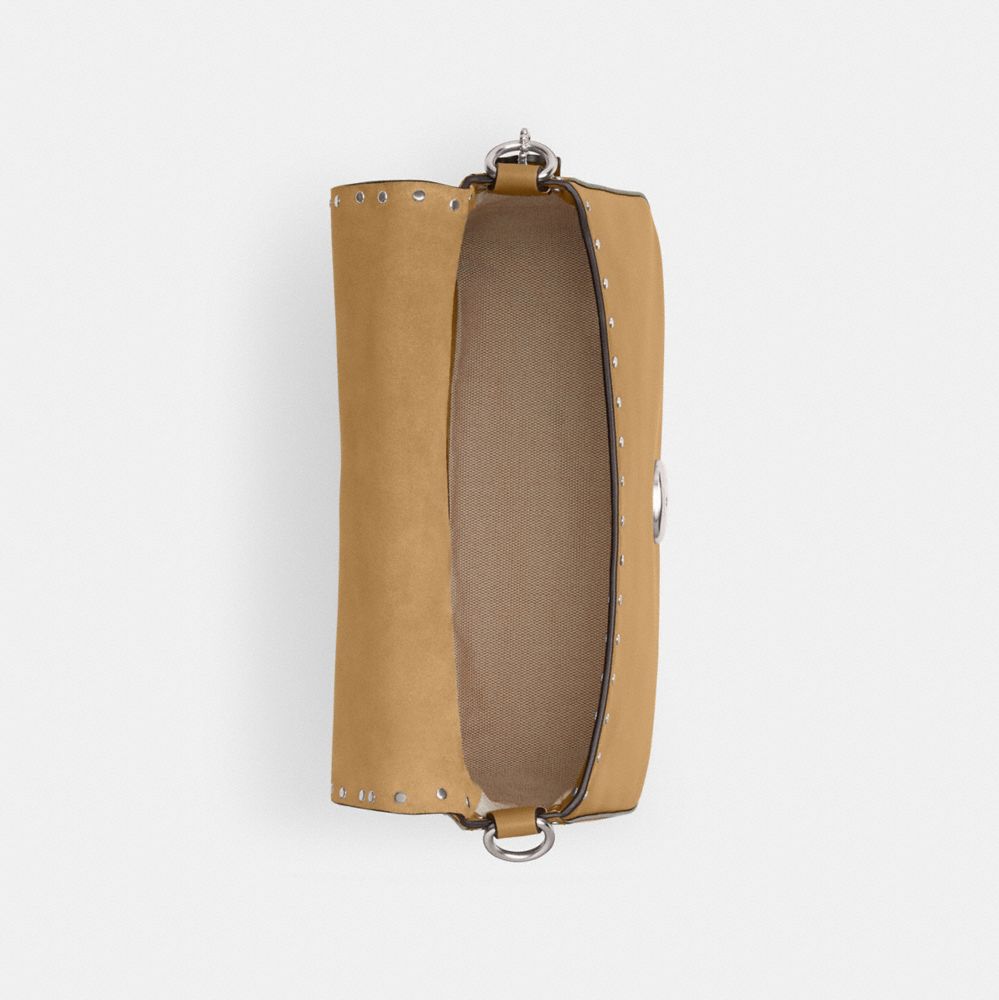Coach Soft Tabby Shoulder Bag With Rivets And Tooling Prateadas | COH864955