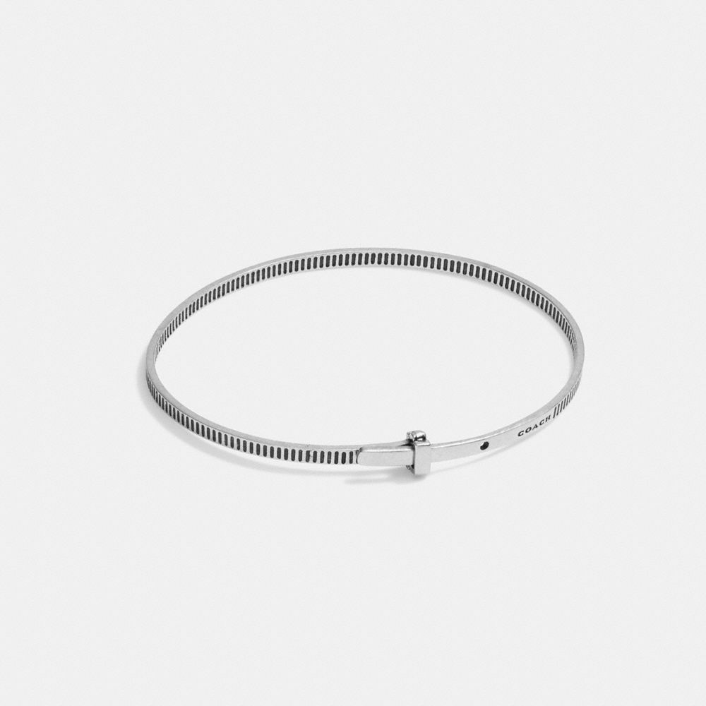 Coach Sterling Silver Bangle Bracelet Prateadas | COH867020