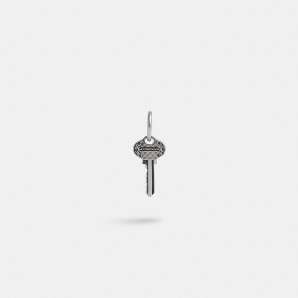 Coach Sterling Silver Key Single Huggie Earring Prateadas | COH867028