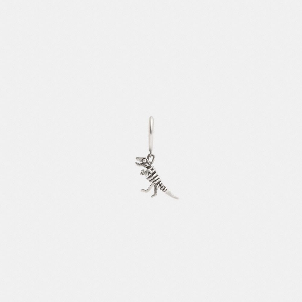Coach Sterling Silver Skeletal Rexy Huggie Earring Prateadas | COH867014