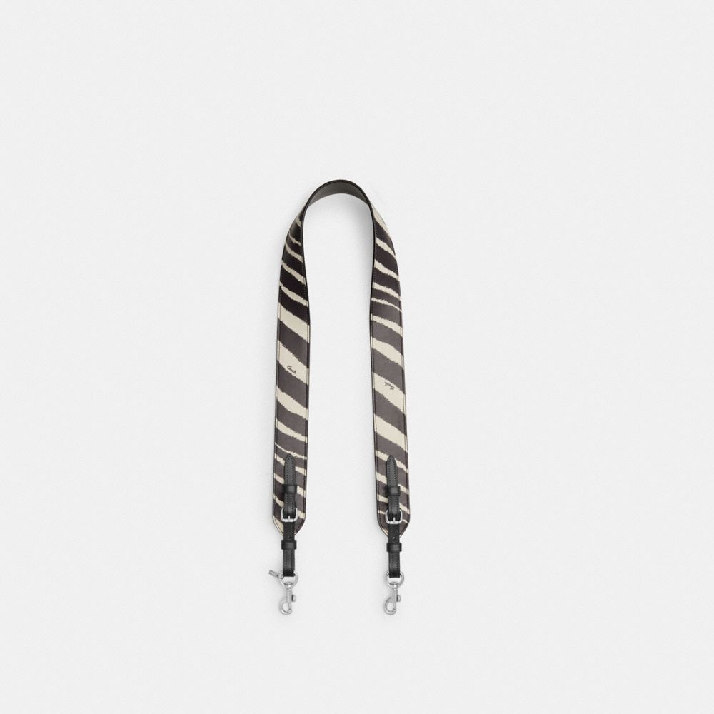 Coach Strap With Zebra Print Prateadas | COH866448